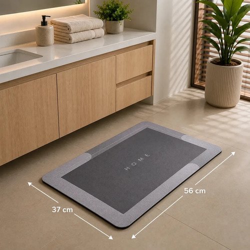 Kit 4 Tapetes Mágicos Super Soft Antiderrapante Alta Absorção em Microfibra para Banheiro Lavabo Lavanderia Macio Secagem Rápida Hipoalergênico