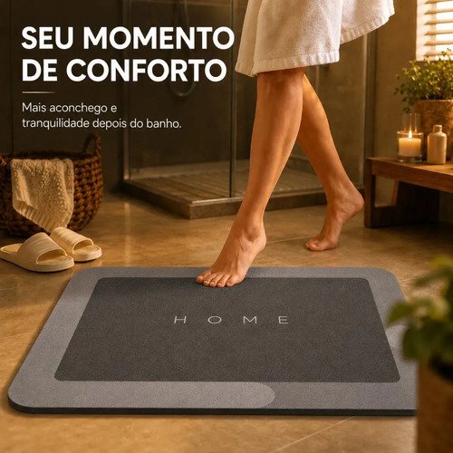 Kit 4 Tapetes Mágicos Super Soft Antiderrapante Alta Absorção em Microfibra para Banheiro Lavabo Lavanderia Macio Secagem Rápida Hipoalergênico