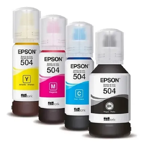 Kit 4 Tintas Original T504 L4150 L4160 L4260 L6270 L14150
