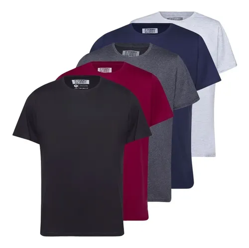 Kit 5 camiseta masculina 100 algodao basica treino esporte