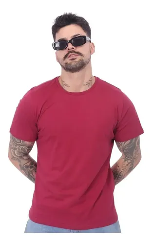 Kit 5 Camiseta Masculina 100% Algodão Basica Treino Esporte