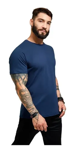 Kit 5 Camiseta Masculina 100% Algodão Basica Treino Esporte