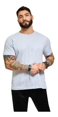 Kit 5 Camiseta Masculina 100% Algodão Basica Treino Esporte