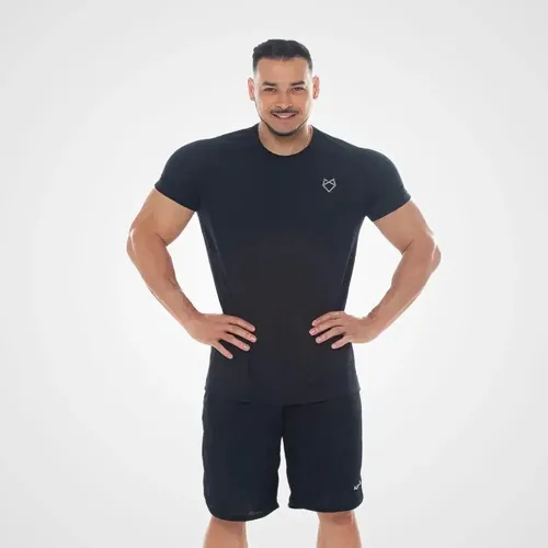 Kit 5 Camisetas Dry All Black Alpha