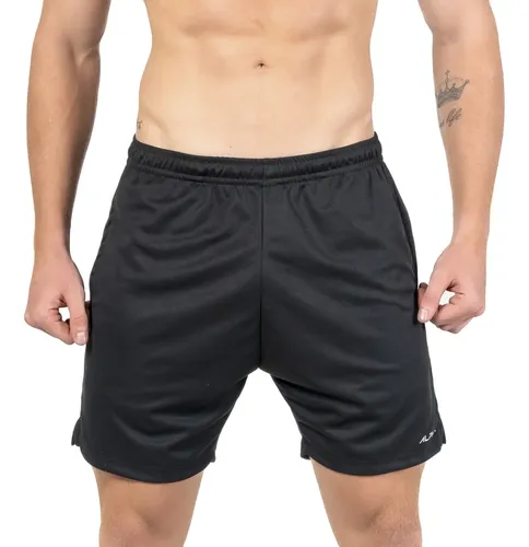Kit 5 Peças All Black Dry 3 Camisetas E 2 Bermudas Alpha