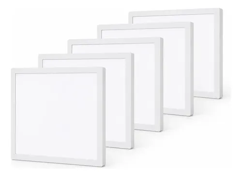 Kit 5 plafon sobrepor led 48w 6500k 60x60 com garantia