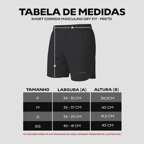 Kit 5 Shorts De Corrida Dry Alpha