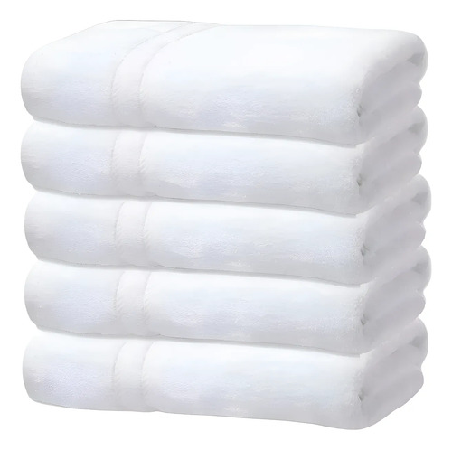 Kit 5 toalhas banho gigante grossa hotel luxo 75x150cm 480g