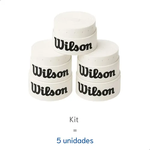 Kit 5 Un Overgrip Raquete Beach Furado Wilson - Env Imediato