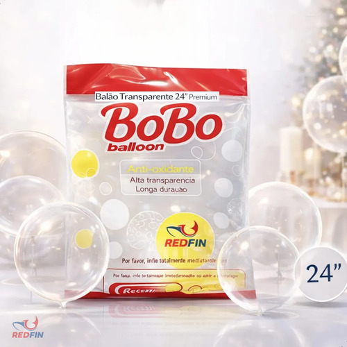 Kit 50 baloes bolha transparentes 24 60cm bexiga bolha t 1