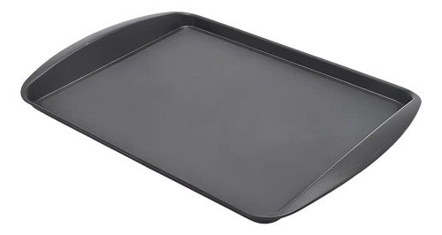Kit 50 bandejas restaurante fast food 44x30 cm preto polipro