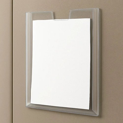 Kit 50 Displays de Parede para Folhas A4 Transparente PETG