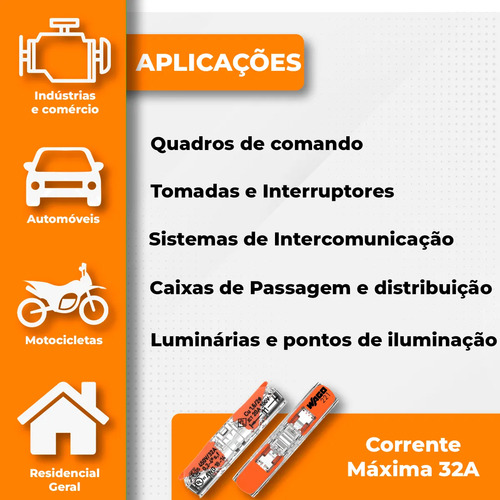 Kit 50 Peças Conectores Emenda De Fios Inline 221-2411 Wago