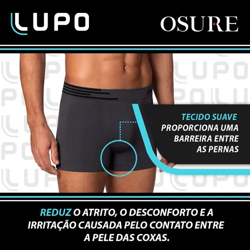 Kit 6 Cuecas Boxer Lupo Sem Costura Box Microfibra Original
