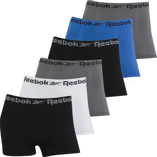 Kit 6 Cuecas Boxer Reebok Microfibra Sem Costura Original