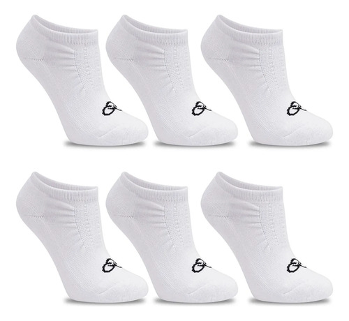 Kit 6 pares meia invisivel olympikus unissex confortavel