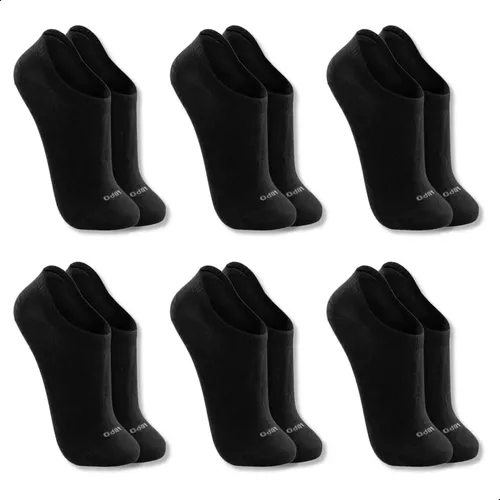 Kit 6 pares meias lupo soquete invisivel cano baixo original