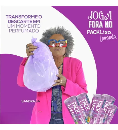 Kit 6 Saco De Lixo Perfumado Lavanda 240 Un Banheiro E Pia