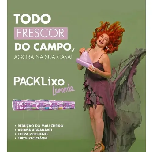 Kit 6 Saco De Lixo Perfumado Lavanda 240 Un Banheiro E Pia