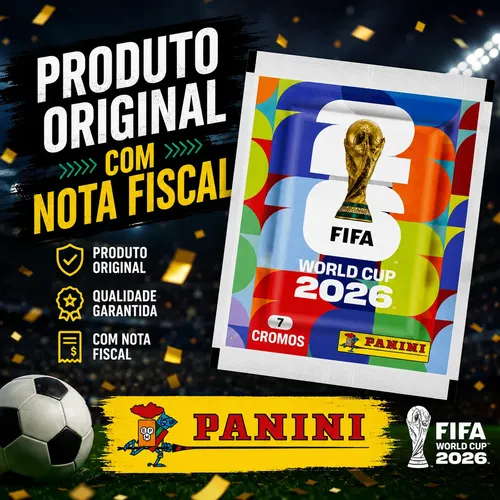 Kit 70 Figurinhas 10 Envelopes Copa Do Mundo 2026 Oficial