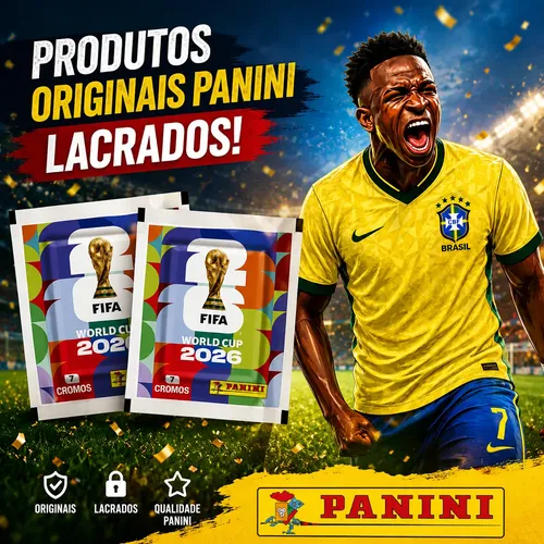 Kit 70 Figurinhas 10 Envelopes Copa Do Mundo 2026 Oficial