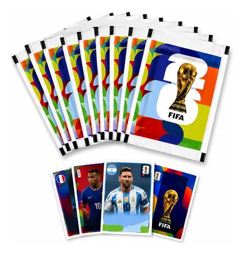 Kit 70 Figurinhas 10 Envelopes Copa Do Mundo 2026 Oficial