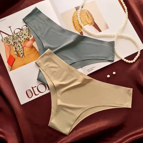 Kit 8 Calcinhas Tanga Sem Costura A Laser Cor Lisa Atacado