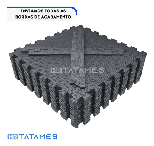 Kit 8 Placa Tatame Tapete Eva Borracha 10mm Piso Academia