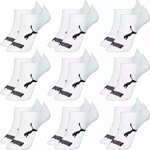 Kit 9 pares meias puma sapatilha cano baixo algodao original