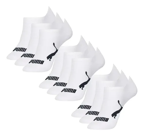 Kit 9 Pares Meias Puma Sapatilha Cano Baixo Algodão Original
