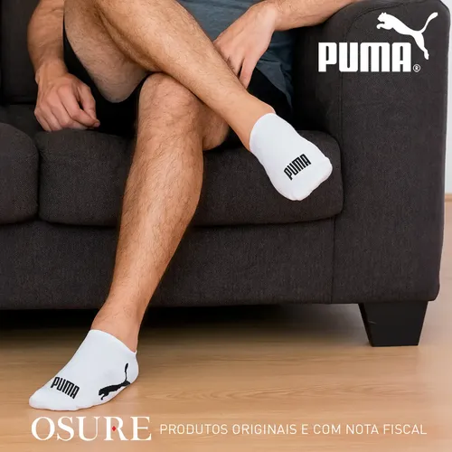 Kit 9 Pares Meias Puma Sapatilha Soquete Invisível Original