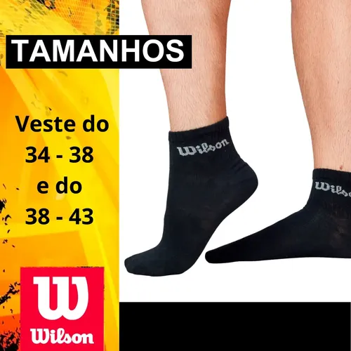 Kit 9 Pares Meias Wilson Cano Médio Masculino Adulto