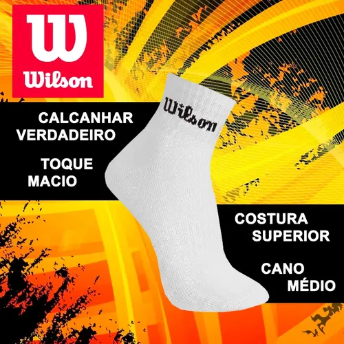 Kit 9 Pares Meias Wilson Cano Médio Masculino Adulto