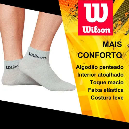 Kit 9 Pares Meias Wilson Cano Médio Masculino Adulto