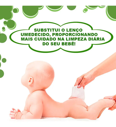 Kit Algodão Bellacotton Quadrado Para Bebê - 6 Pacotes