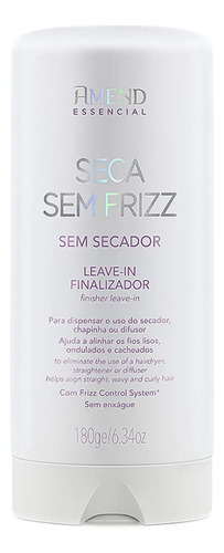 Kit Amend Acidificante Equilíbrio E Leave-in Seca Sem Frizz