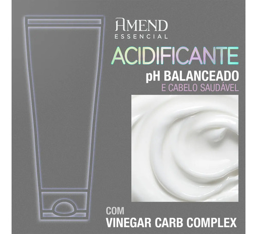 Kit Amend Acidificante Equilíbrio E Leave-in Seca Sem Frizz