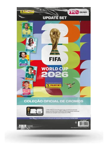Kit Atualizado 120 Figurinhas Copa 2026 Neymar Endrick +fifa