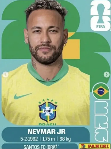 Kit Atualizado 120 Figurinhas Copa 2026 Neymar Endrick +fifa