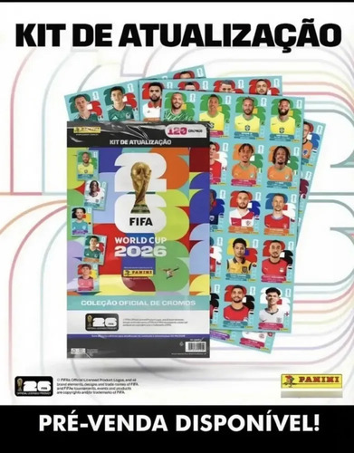 Kit Atualizado 120 Figurinhas Copa 2026 Neymar Endrick +fifa