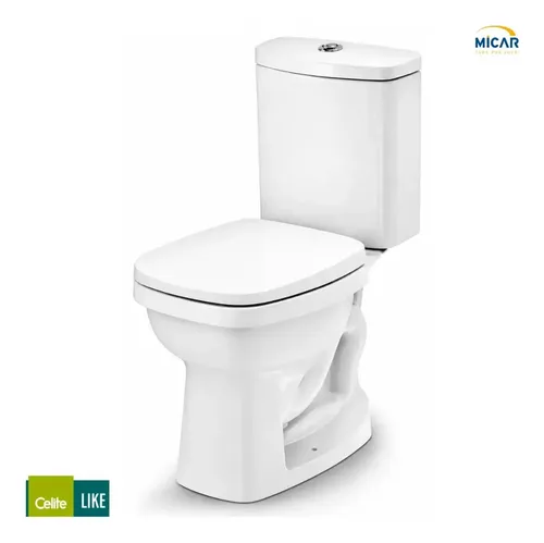 Kit Bacia Sanitária Celite Like Branco Com Caixa Acoplada Co