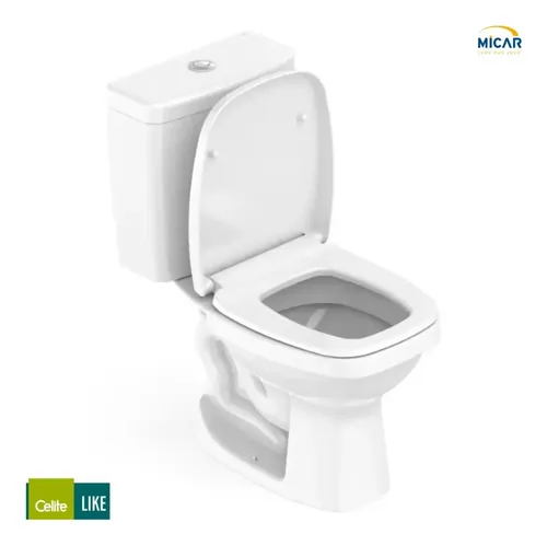 Kit Bacia Sanitária Celite Like Branco Com Caixa Acoplada Co