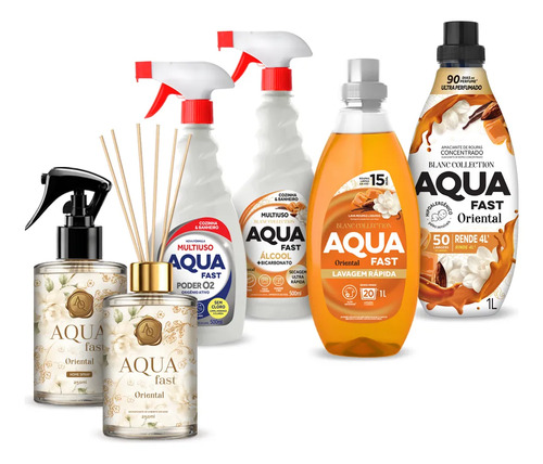 Kit blanc collection oriental aquafast 6 em 1 home spray