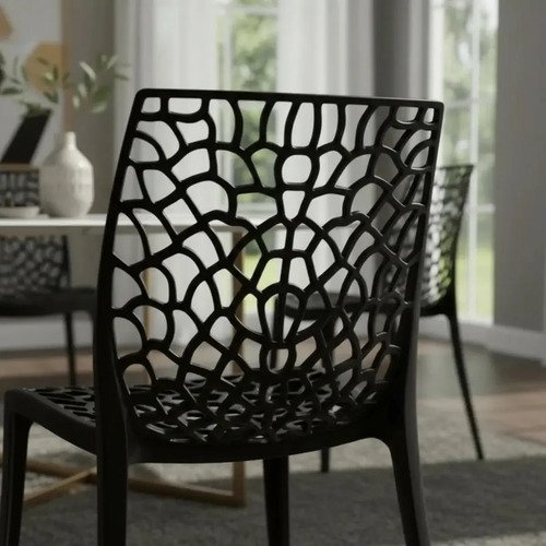 Kit C/ 10 Cadeiras Gruvyer Jantar Sala Area Gourmet Gruvyer Preto