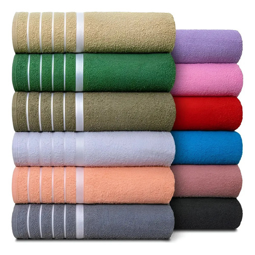 Kit c 4 toalha de banho gigante 80 x 150 atacado softmax 1