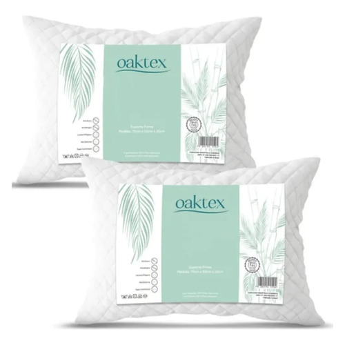 Kit c2 travesseiros luxo matelado fibra antialergica 50x70 b 1