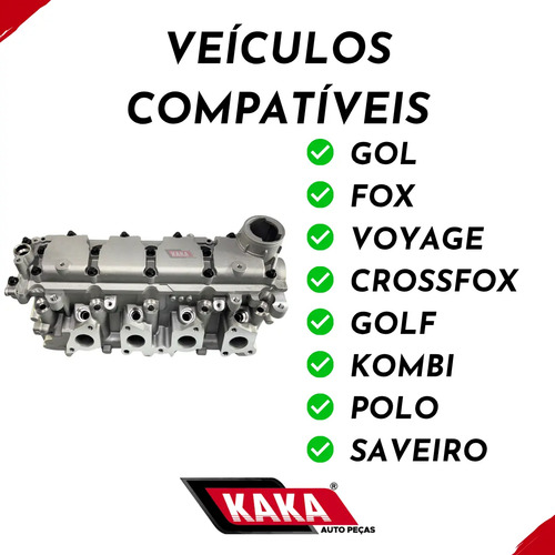Kit Cabeçote Completo Fox Golf Polo Saveiro Gol 1.6 8v Ea111
