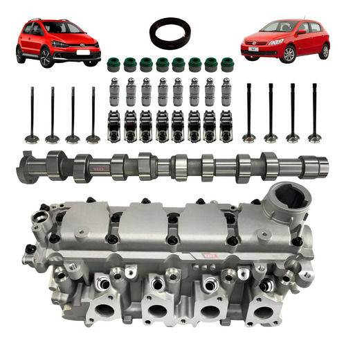 Kit cabecote completo std fox voyage gol g4 g5 g6 10 ea111
