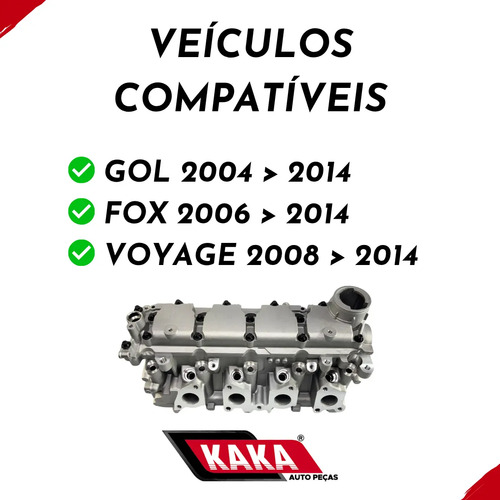 Kit Cabeçote Completo Std Fox Voyage Gol G4 G5 G6 1.0 Ea111