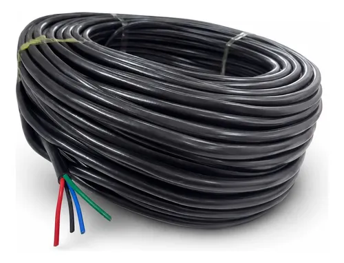 Kit cabo pp 4 x 15mm rolo 100 metros